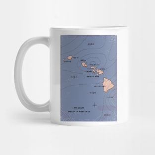 Hawaii weather map Mug